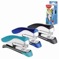 Степлер №24/6, 26/6 MAPED "Ergologic", до 25 листов, с контейнером для скоб, серебристо-бирюзовый