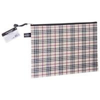 Папка-конверт на молнии А4 (335х243 мм), ткань в клетку, BRAUBERG "Checked"