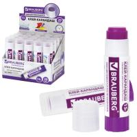 Клей-карандаш BRAUBERG, 15 г, обесцвечивающийся после высыхания