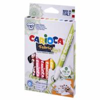 Маркеры для ткани CARIOCA (Италия) "Fabric", 10 цветов, круглый наконечник 2,6 мм