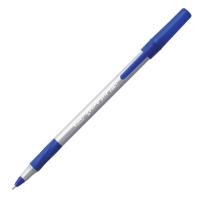 Ручка шариковая с грипом BIC "Round Stic Exact", СИНЯЯ, корпус серый, узел 0,7 мм, линия письма 0,28 мм