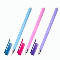 Ручка шариковая масляная BRAUBERG "FRUITY Pastel", СИНЯЯ, soft-touch, узел 0,7 мм, линия письма 0,35 мм, 142958, OBP322
