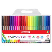 Фломастеры ПИФАГОР, 24 цвета, вентилируемый колпачок