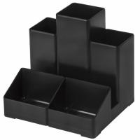 Подставка-органайзер BRAUBERG-CONTRACT, 109х95х101,5 мм, 5 отделений, черная, 230893 Подставка-органайзер BRAUBERG-CONTRACT, 109х95х101,5 мм, 5 отделений, черная, 230893
