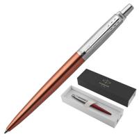 Ручка шариковая PARKER "Jotter Core Chelsea Orange CT", корпус оранжевый, детали хром, синяя