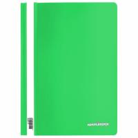 Скоросшиватель пластиковый ЮНЛАНДИЯ, А4, 130/180 мкм, салатовый
