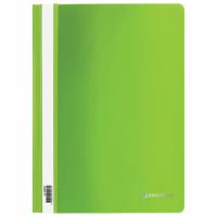 Скоросшиватель пластиковый BRAUBERG, А4, 130/180 мкм, салатовый