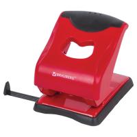 Дырокол BRAUBERG "JET PRO", до 40 листов, красно-черный