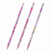 Карандаш чернографитный ЮНЛАНДИЯ "ЕДИНОРОГИ", 1 шт., HB, с ластиком, корпус ассорти