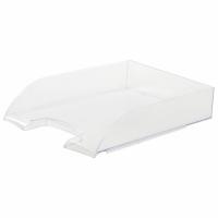 Лоток горизонтальный для бумаг BRAUBERG "Office style", 320х245х65 мм, прозрачный
