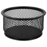 Подставка-органайзер BRAUBERG "Germanium", металлическая, круглое основание, 50х95 мм, черная