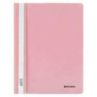 Скоросшиватель пластиковый BRAUBERG "Pastel" А4, 130/180 мкм, персиковый