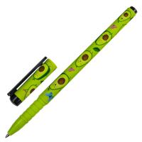 Ручка шариковая BRAUBERG SOFT TOUCH GRIP "AVOCADO", СИНЯЯ, мягкое покрытие, узел 0,7 мм