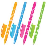 Ручка шариковая масляная BRAUBERG "FRUITY SF", СИНЯЯ, с узором, узел 1 мм, линия письма 0,5 мм