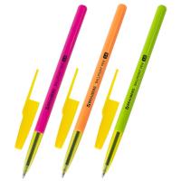 Ручка шариковая BRAUBERG "Color", СИНЯЯ, корпус ассорти, узел 1 мм, линия письма 0,5 мм