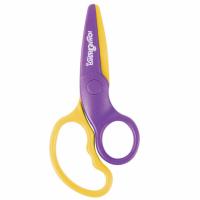 Ножницы ЮНЛАНДИЯ "ЁЖИК", 127 мм, безопасные пластиковые лезвия, эргономичные ручки, ассорти