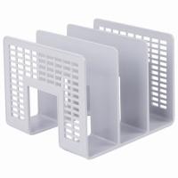 Лоток-сортер для бумаг BRAUBERG "Radikal", 3 отделения, 207х212х165 мм, сетчатый, серый