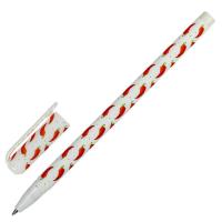 Ручка шариковая BRAUBERG SOFT TOUCH STICK "CHILI PEPPER", СИНЯЯ, мягкое покрытие, узел 0,7 мм