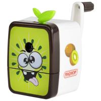 Точилка механическая ПИФАГОР "Киви", корпус белый/салатовый