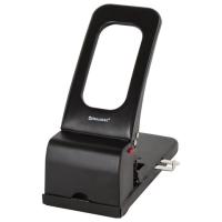 Дырокол металлический МОЩНЫЙ BRAUBERG "Heavy duty", до 100 л., черный