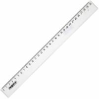 Линейка пластиковая 30 см, ПИФАГОР, прозрачная, бесцветная