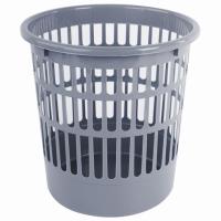 Корзина для бумаг STAFF "Basic" сетчатая, 9 л, серая