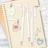 Ручка с подвеской шариковая ЮНЛАНДИЯ "Хрустальное сердце", детали ассорти, СИНЯЯ, пишущий узел 0,7 мм