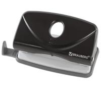 Дырокол BRAUBERG "Original", до 10 листов, черный