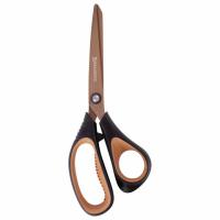 Ножницы BRAUBERG "Heavy Duty", 210 мм, суперпрочные, титановое покрытие, 2-х сторонняя заточка