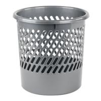 Корзина для бумаг STAFF "Basic" сетчатая, 11 л, серая