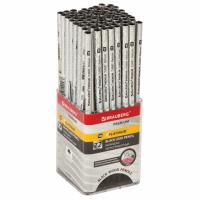 Карандаш чернографитный BRAUBERG "PREMIUM TURKEY", 1 шт., "Platinum", НВ, дисплей