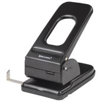 Дырокол металлический МОЩНЫЙ BRAUBERG "Heavy duty", до 60 л., черный