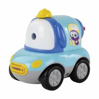 Точилка механическая ЮНЛАНДИЯ "Машина Юнландика", корпус голубой, для чернографитных и цветных карандашей