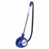 Ручка шариковая настольная BRAUBERG "Counter Pen", СИНЯЯ, пружинка, корпус синий, 0,5 мм