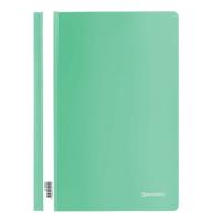 Скоросшиватель пластиковый BRAUBERG, А4, 130/180 мкм, бирюзовый