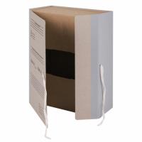 Короб архивный (240х330 мм), 120 мм, 2 завязки, переплетный картон/бумвинил, до 1000 листов, STAFF