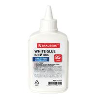 Клей ПВА BRAUBERG (бумага, картон, дерево), 85 г
