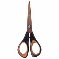 Ножницы BRAUBERG "Heavy Duty", 165 мм, суперпрочные, титановое покрытие, 2-х сторонняя заточка