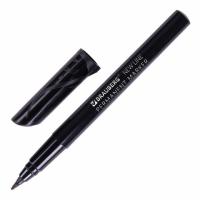 Маркер перманентный BRAUBERG NEW LINE, ЧЕРНЫЙ, круглый наконечник 2 мм