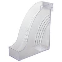 Лоток вертикальный для бумаг BRAUBERG "Office", 255х95х290 мм, прозрачный