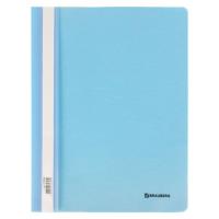 Скоросшиватель пластиковый BRAUBERG "Pastel" А4, 130/180 мкм, аквамарин