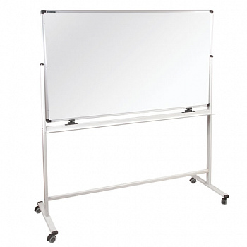 Доска магнитно-маркерная НА СТЕНДЕ 100х150 см, 2-сторонняя, ГАРАНТИЯ 10 ЛЕТ, BRAUBERG Premium