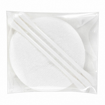 Косметический набор КОМПЛЕКТ 500 шт., (3 ватные палочки и 3 ватных диска), флоупак