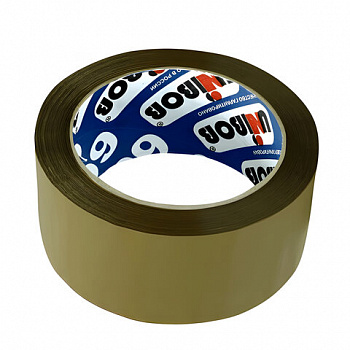 Клейкая лента упаковочная, 48 мм х 66 м, КОРИЧНЕВАЯ, толщина 45 микрон, UNIBOB 600