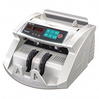 Счетчик банкнот MERTECH C-3000 WHITE, 1000 банкнот/мин, ИК, УФ детекция, фасовка, белый