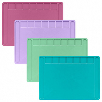 Доска для лепки А4, 280х200 мм, BRAUBERG KIDS, пастельные цвета, ассорти, 7 отделений