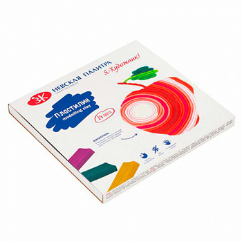 Пластилин классический "Я - Художник!", 24 цвета, 480 грамм, со стеком, Невская Палитра