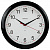 Часы настенные TROYKATIME (TROYKA) 11100112, круг, белые, черная рамка, 29х29х3,5 см