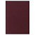 Папка адресная бумвинил без надписи, формат А4, бордовая, индивидуальная упаковка, STAFF "Basic"