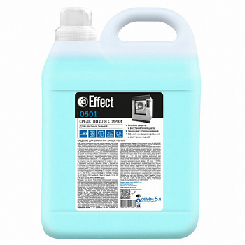 Средство для стирки жидкое универсальное 5 кг, EFFECT "Omega 501", для цветных тканей